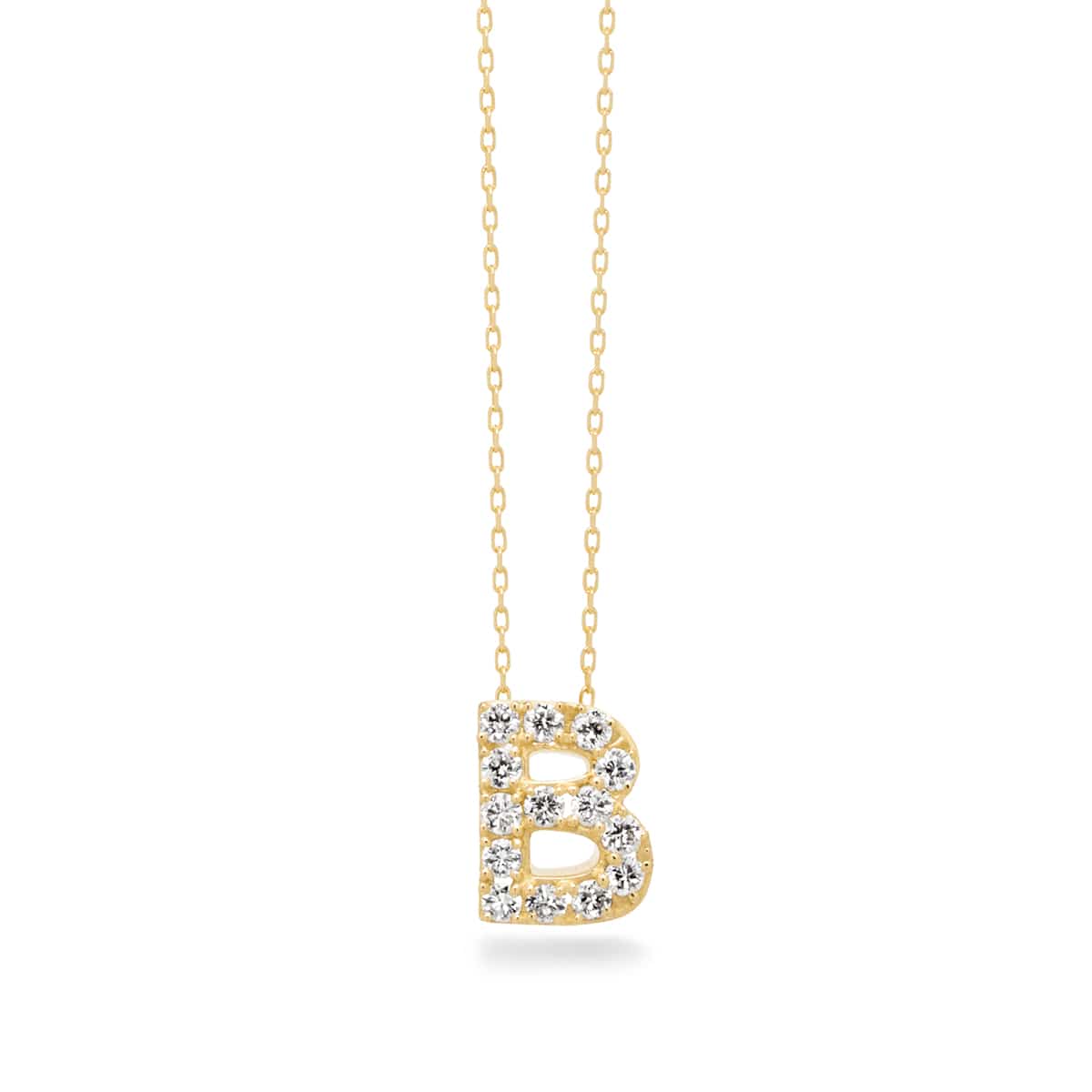 première étoile initial necklace B