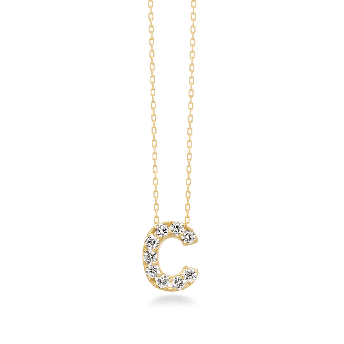 première étoile initial necklace C