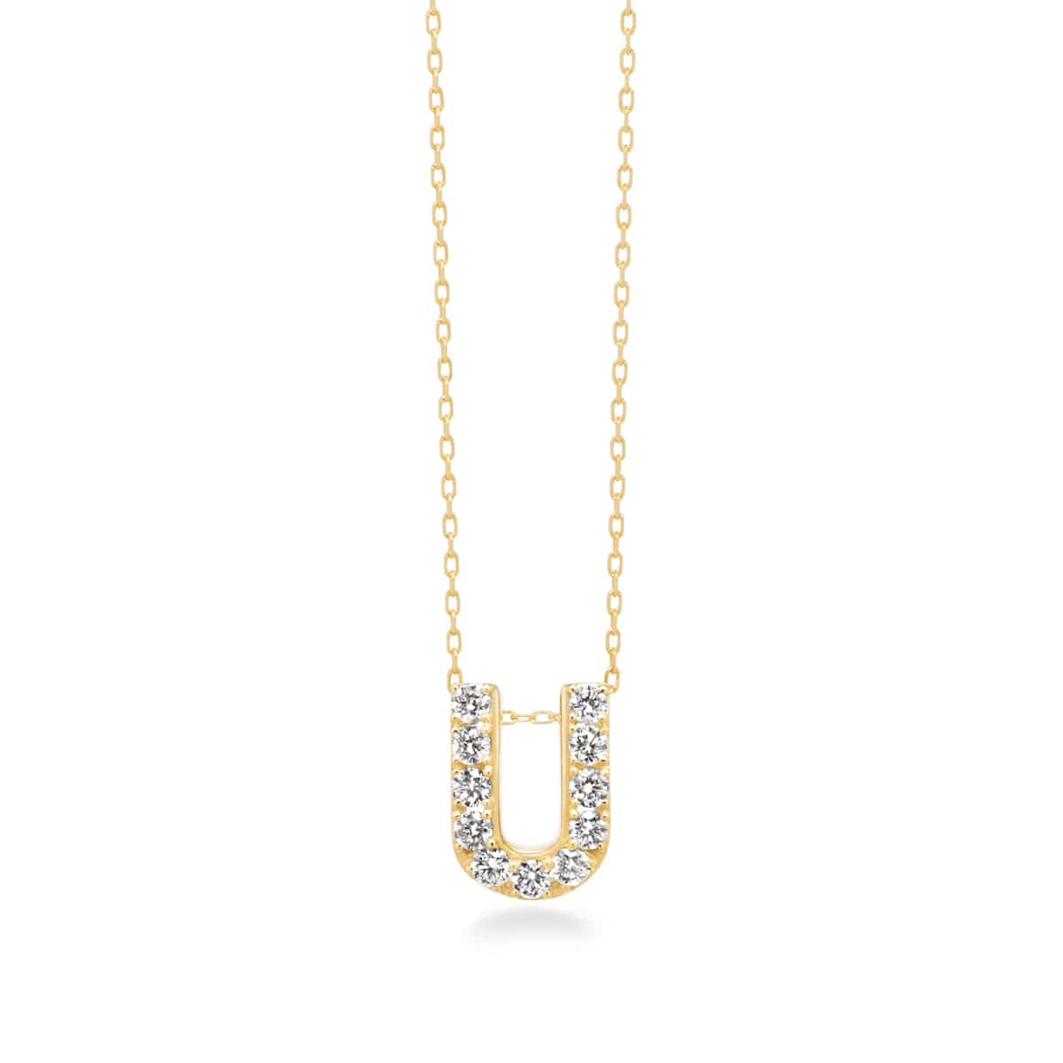première étoile initial necklace U