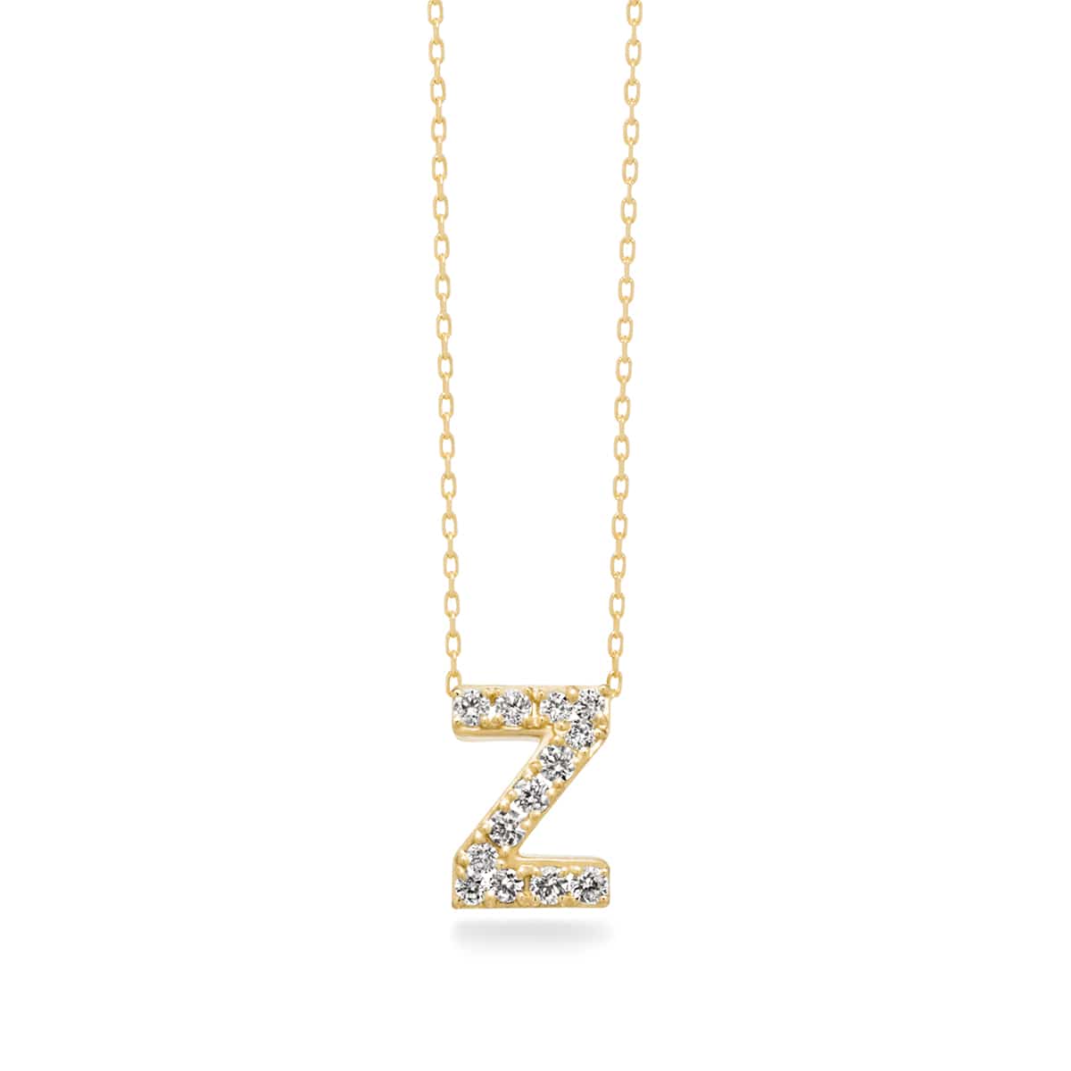 première étoile initial necklace Z