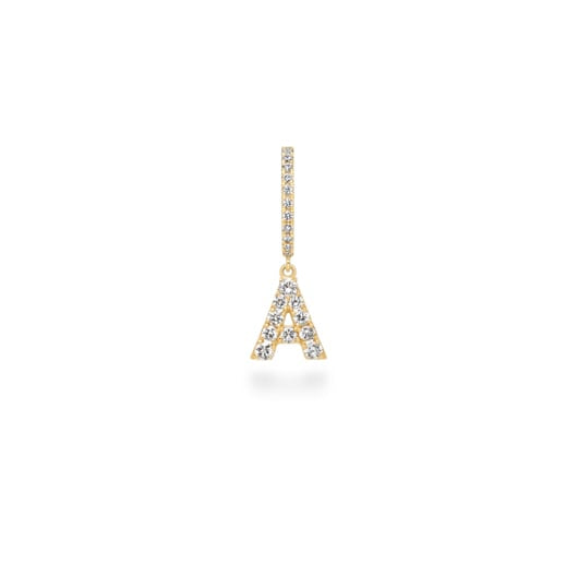 première étoile initial earring A