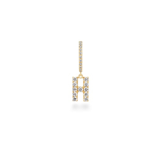 première étoile initial earring H