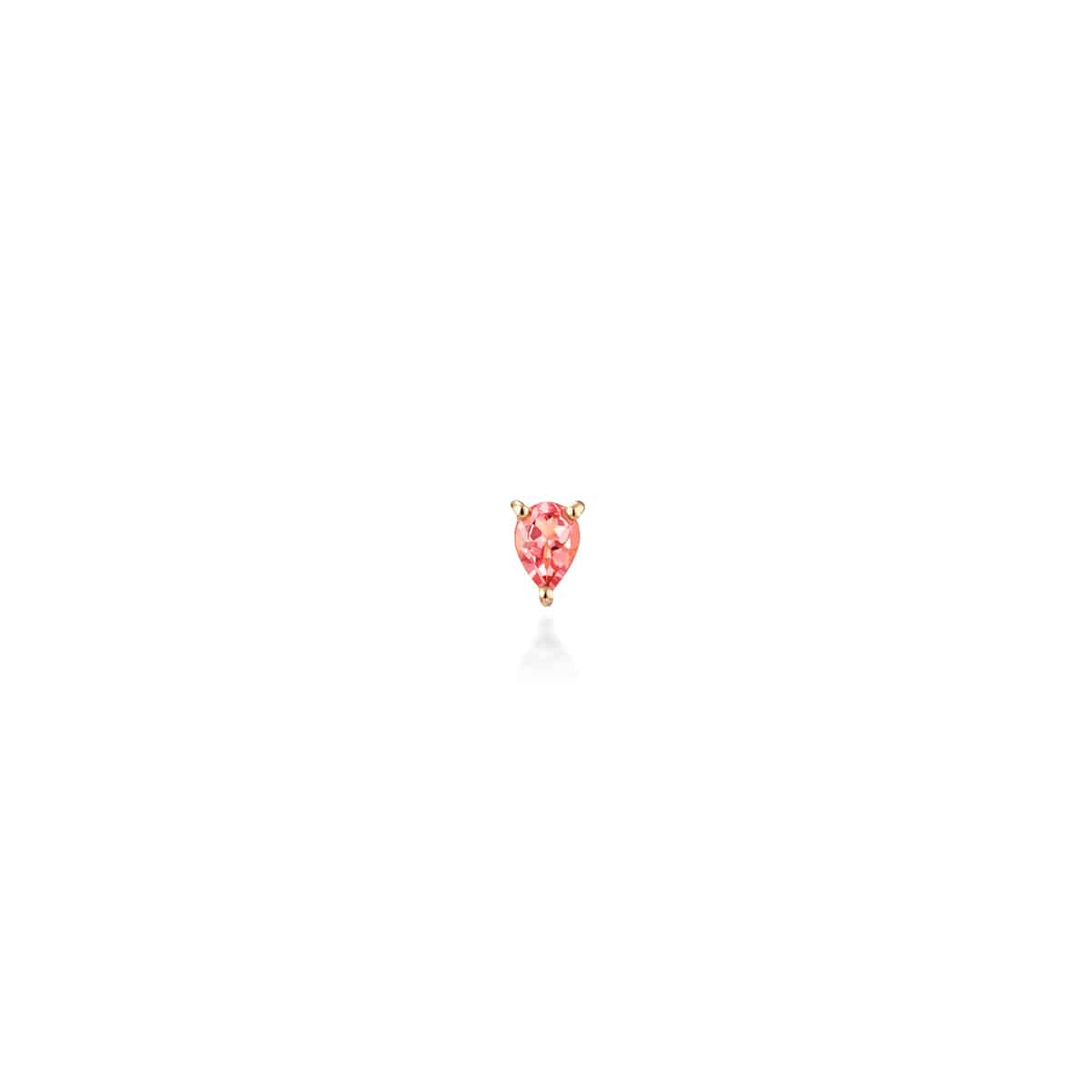 foliage stud earring (pink)