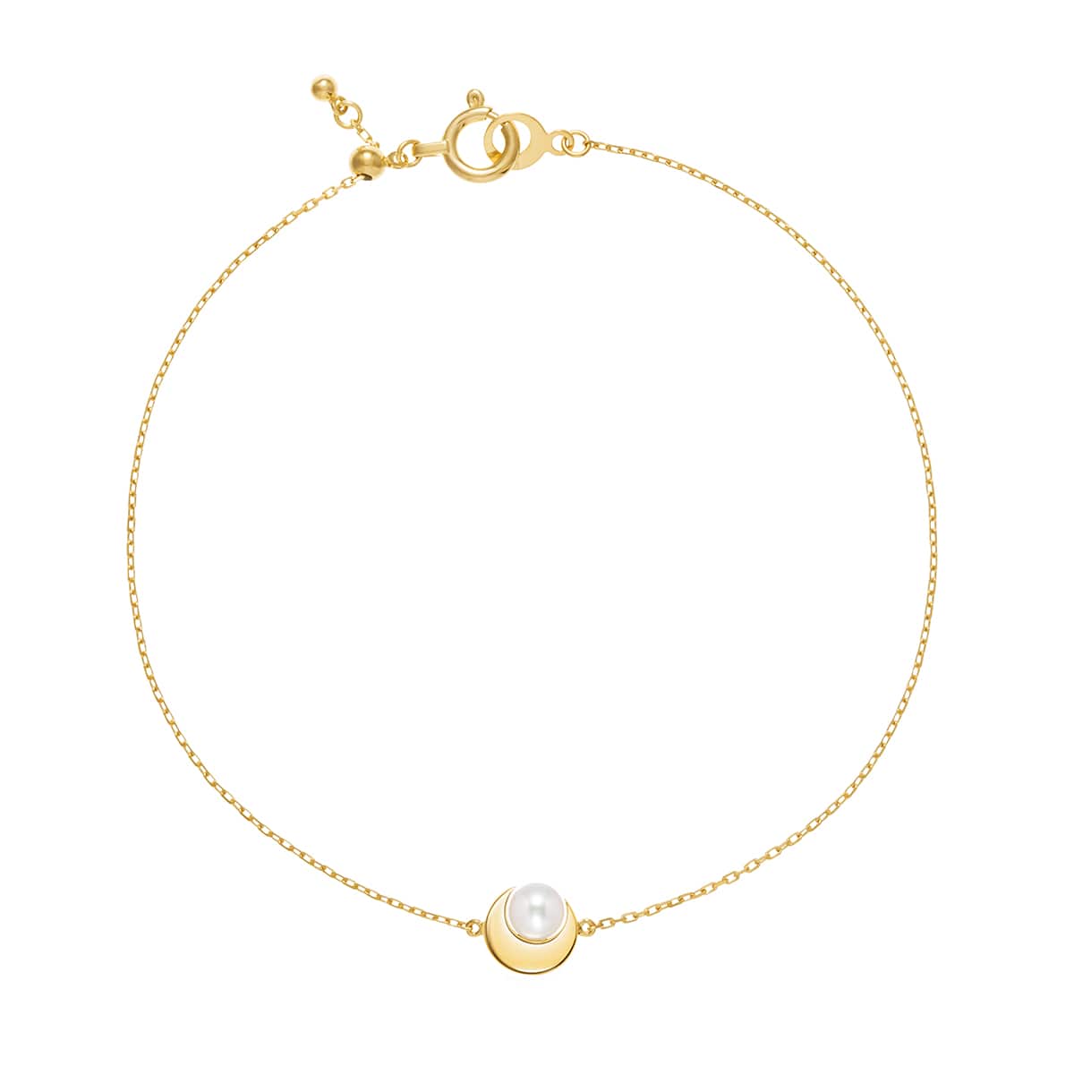 crescent pearl bracelet
