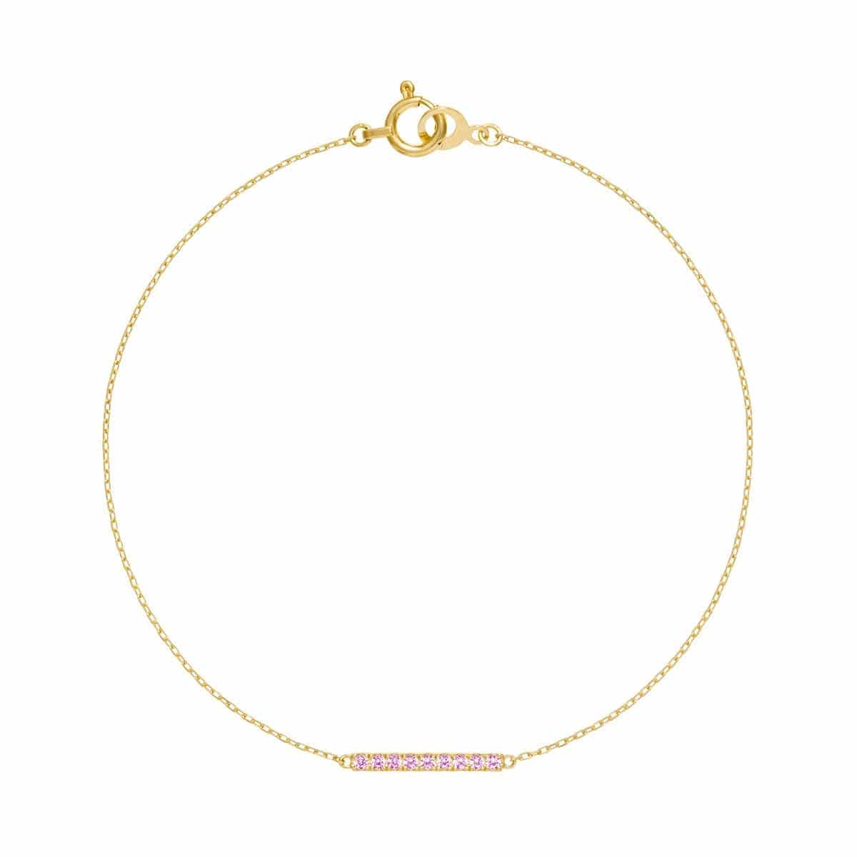 tina chain bracelet (pink sapphire)