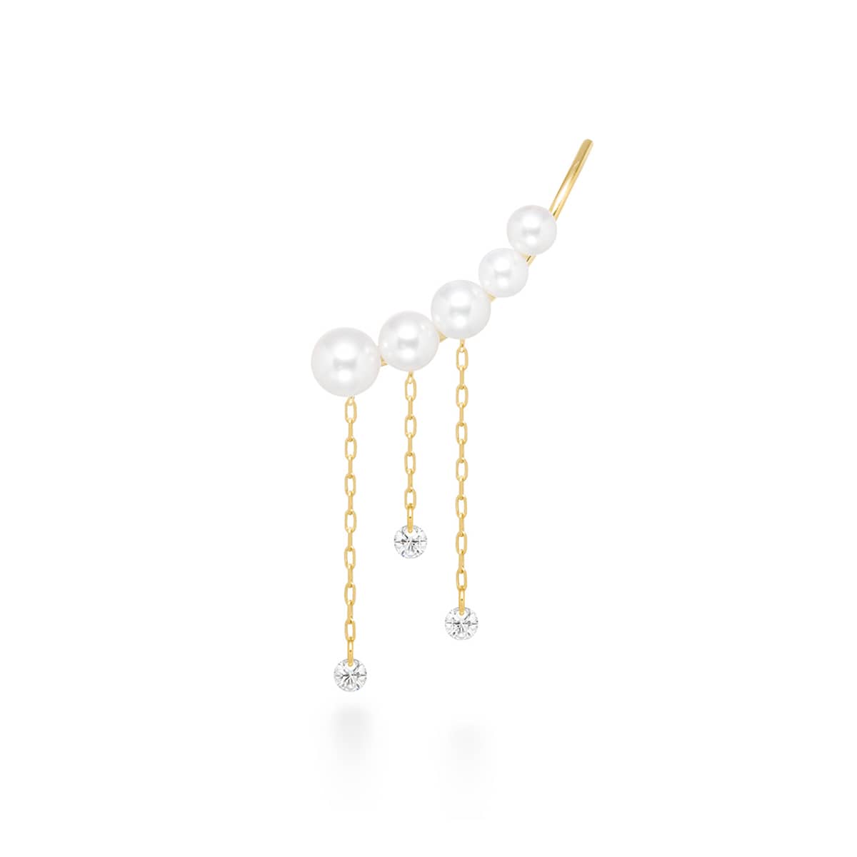 bindu mirror pearl earring