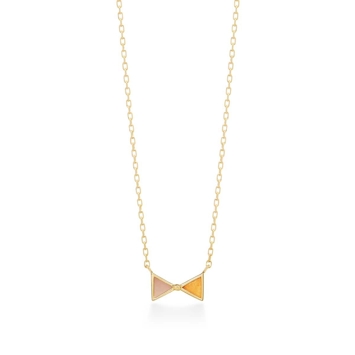 cerf-volant color necklace (pink & orange)