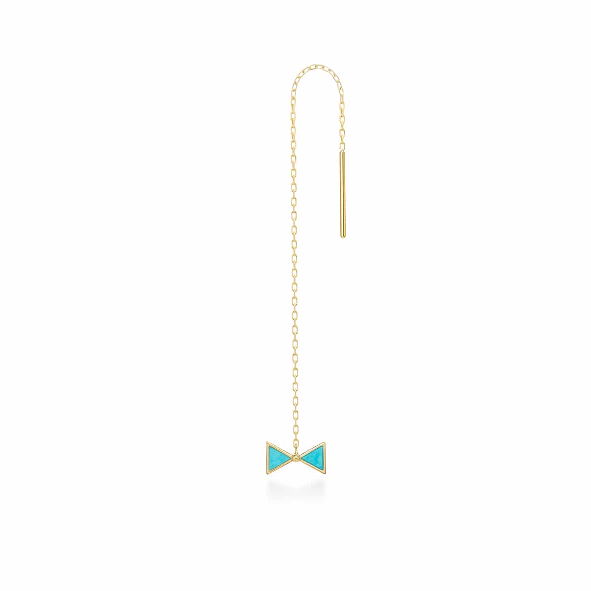 cerf-volant color chain earring (blue)