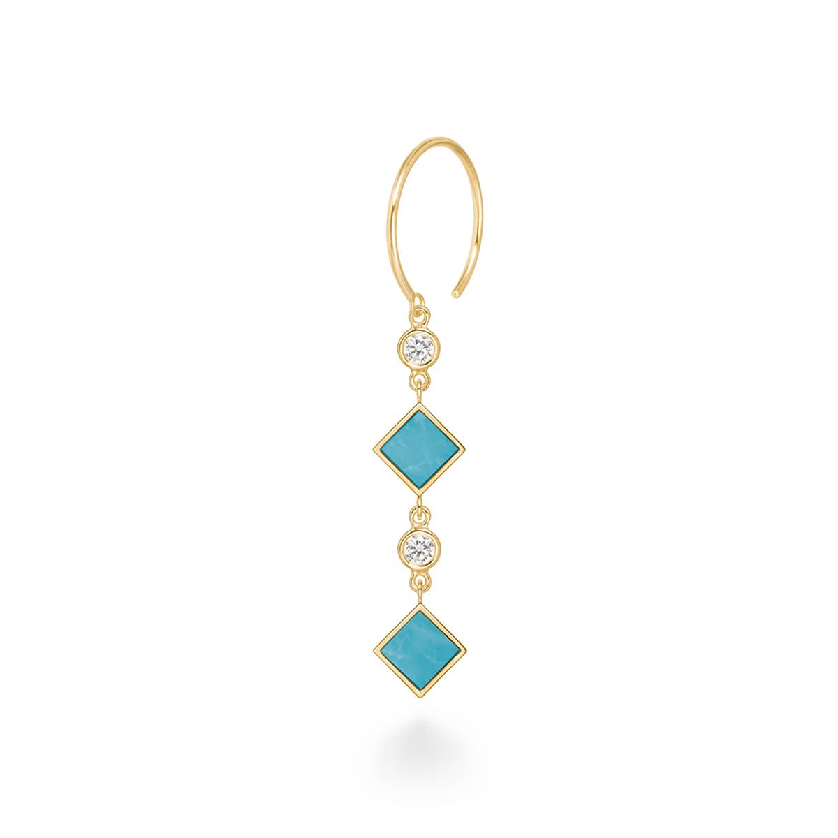 nudity grand turquoise earring