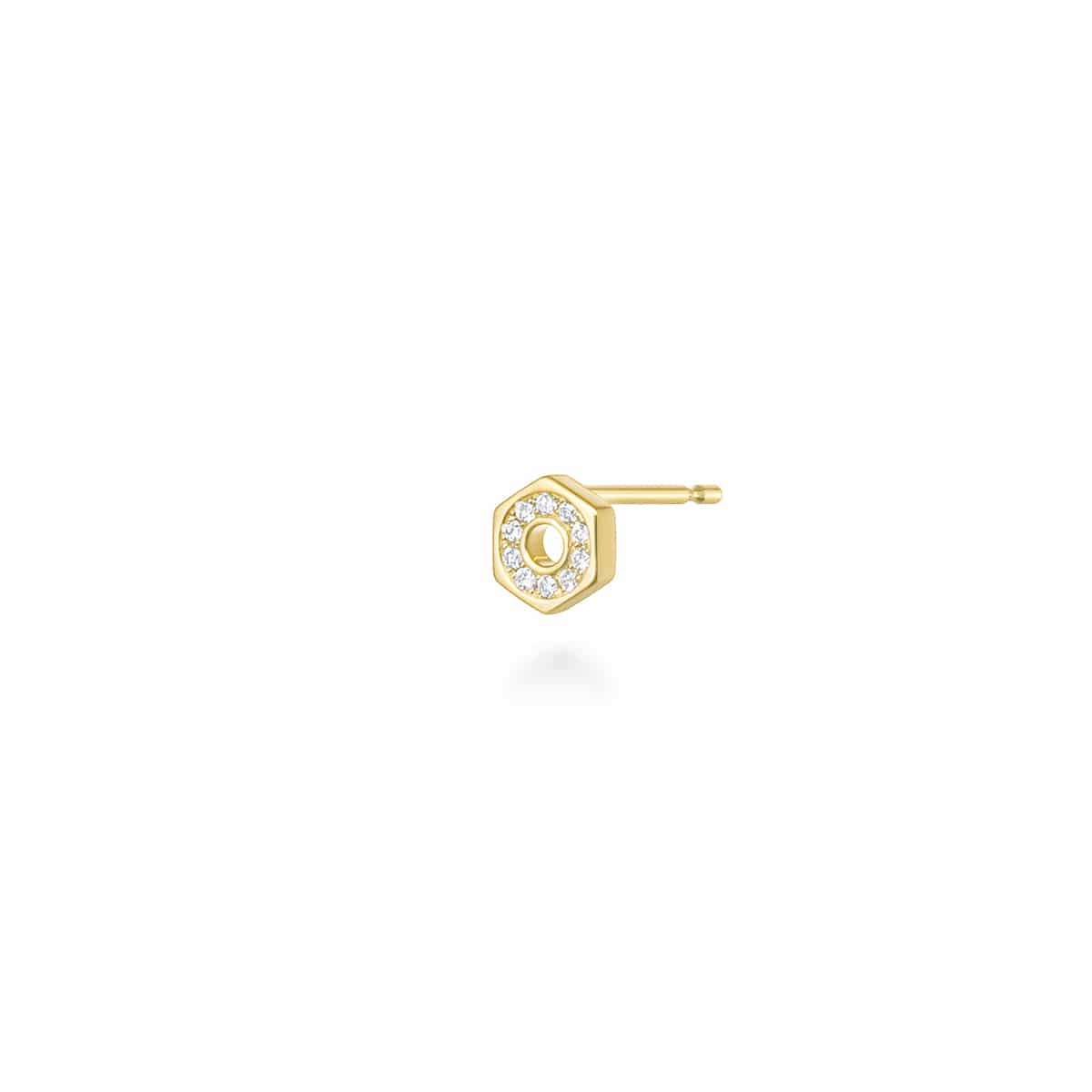ruche diamond earring