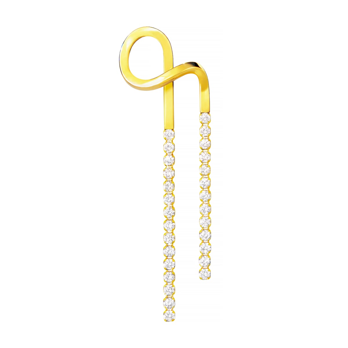 chandelier flow loop earring