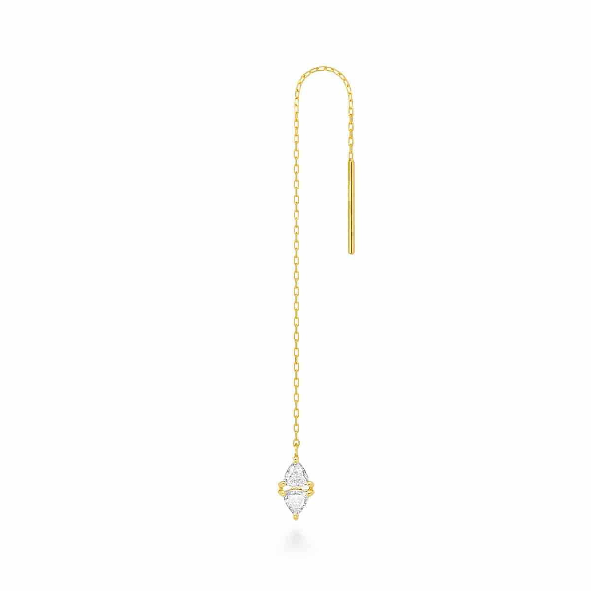 cerf-volant losange diamond chain earring