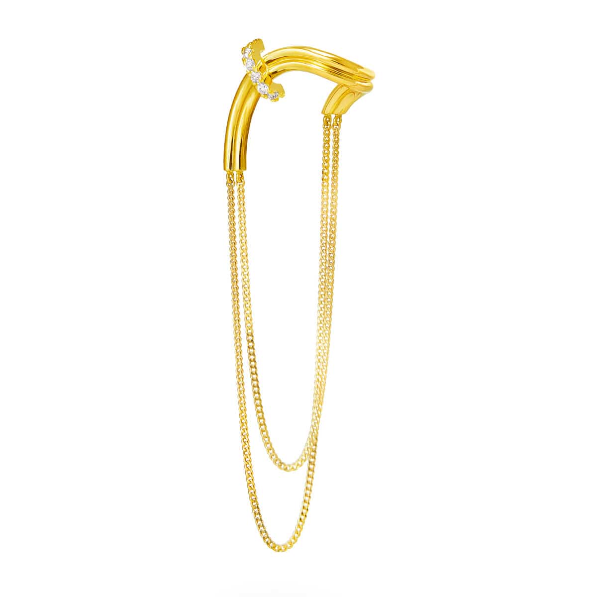 chandelier chain enfold earring