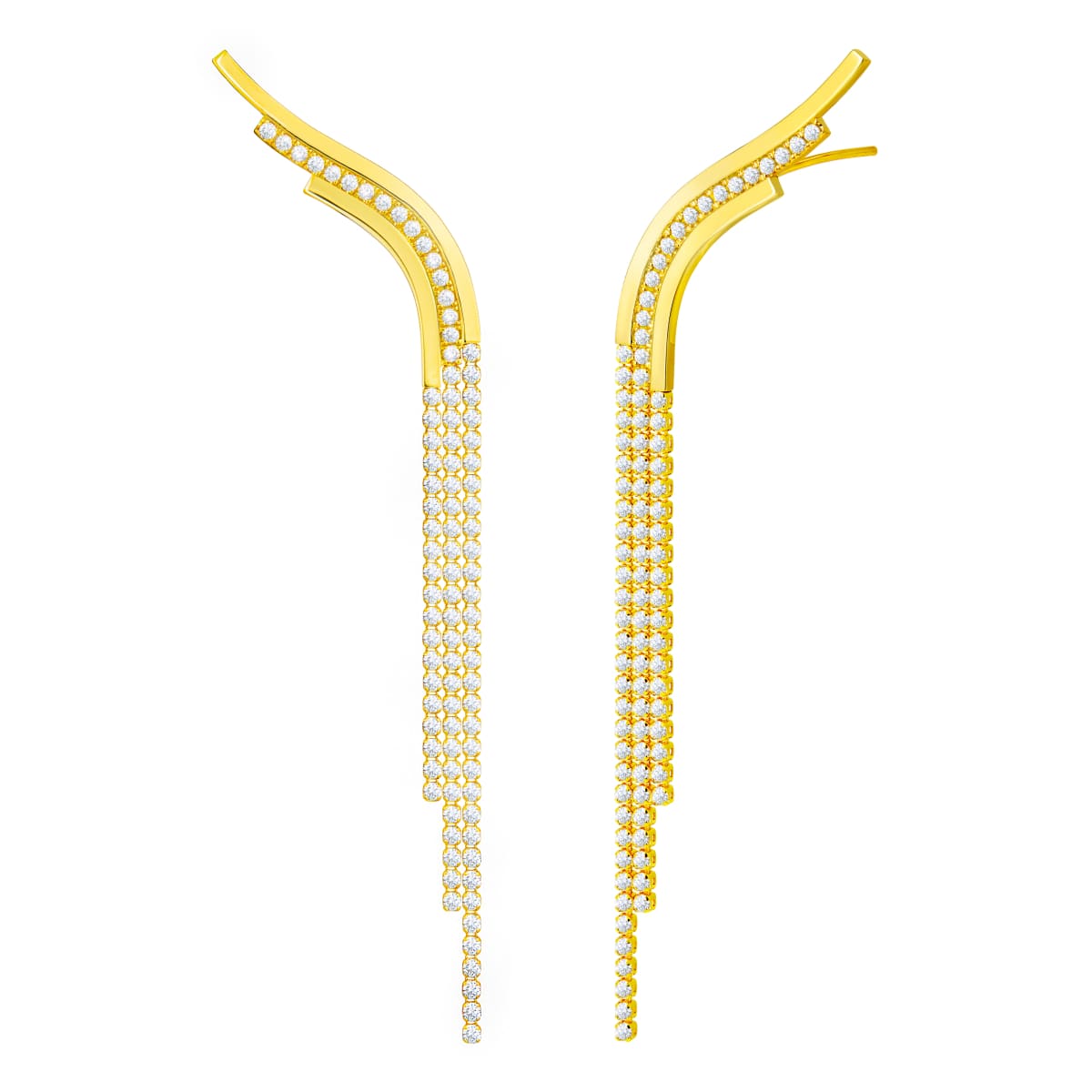 chandelier flow radiant earrings