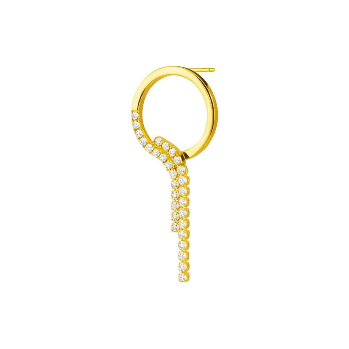 chandelier circle earring