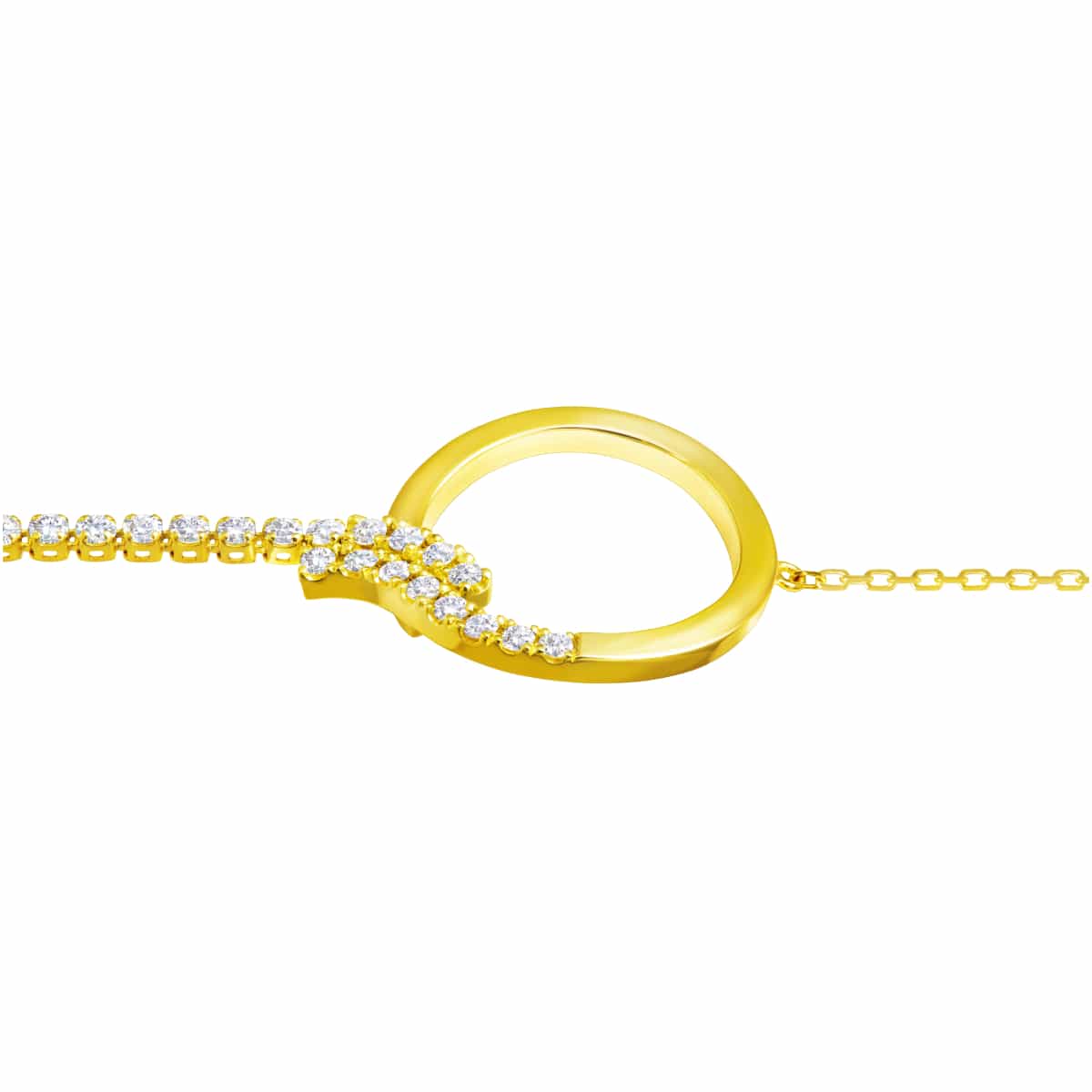 chandelier circle bracelet
