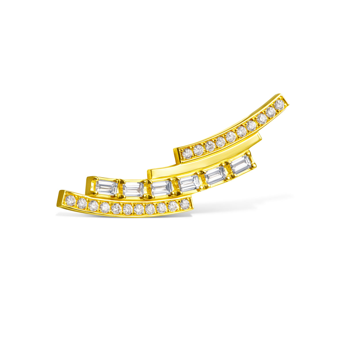 chandelier layered flare earring