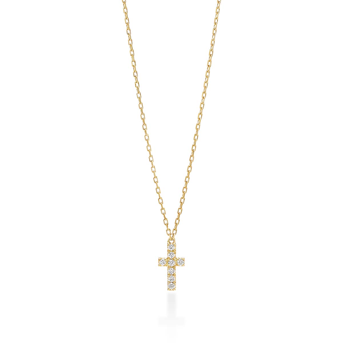 cross pavé necklace (0.04ct)