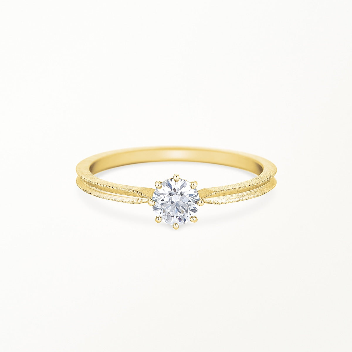 solitaire round ring