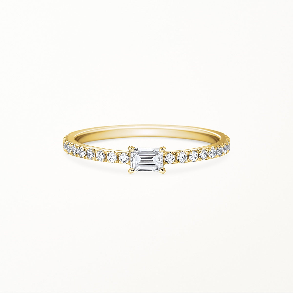 solitaire baguette ring