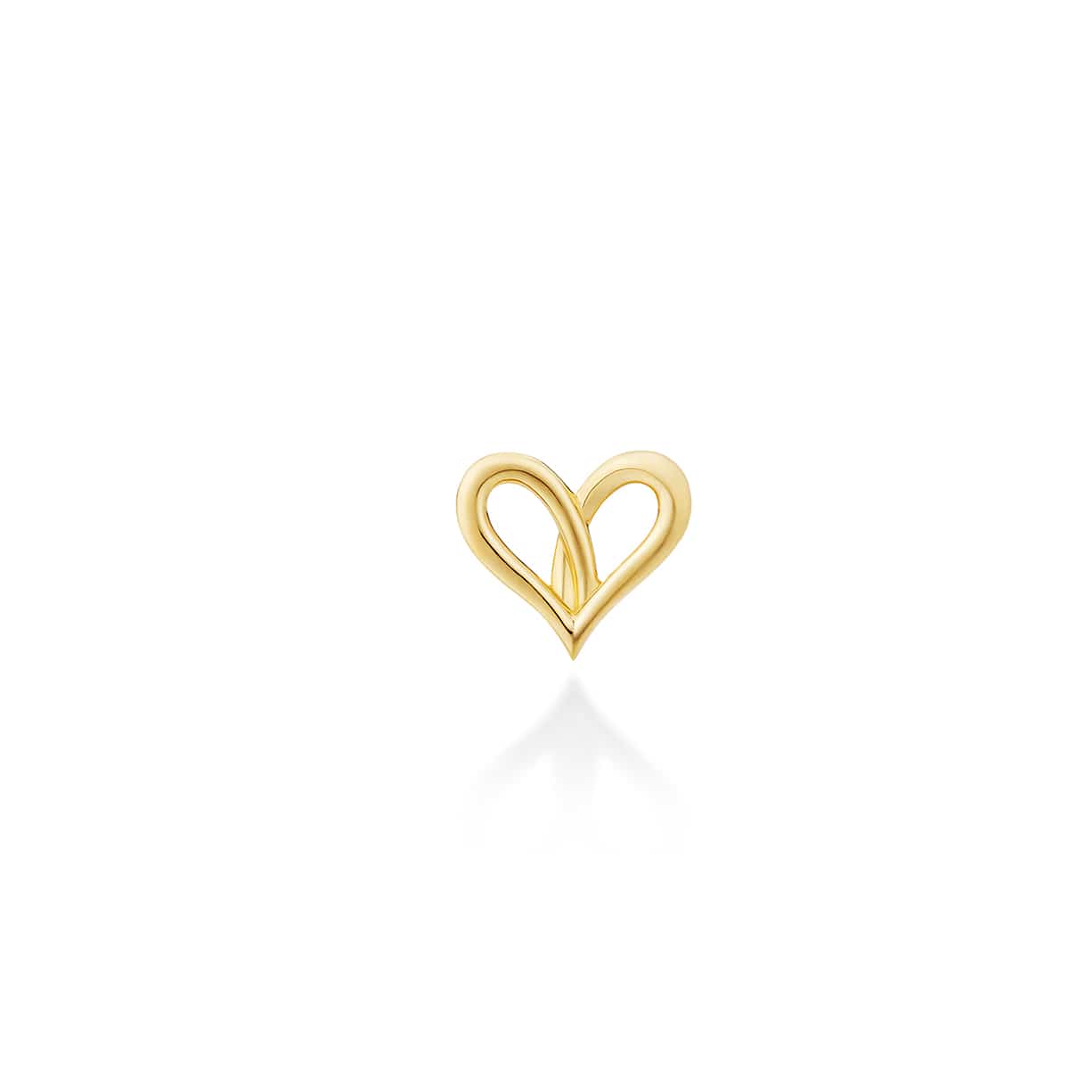 fil rouge heart earring
