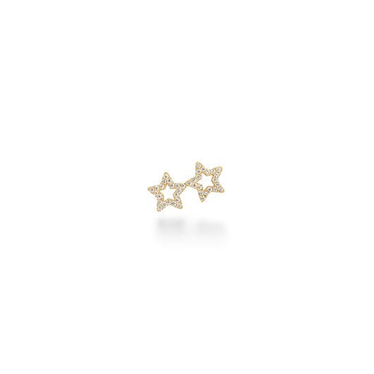 cassiopée deux étoiles earring