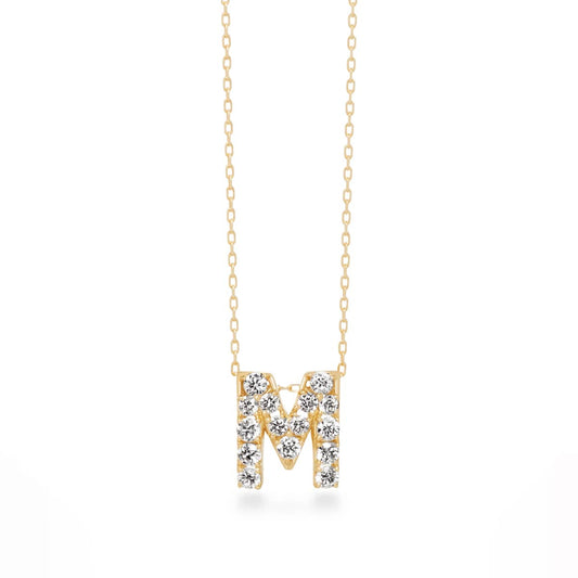 première étoile initial necklace M