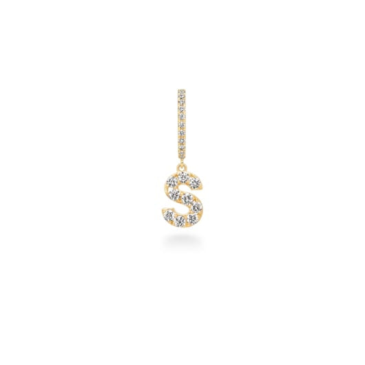 première étoile initial earring S