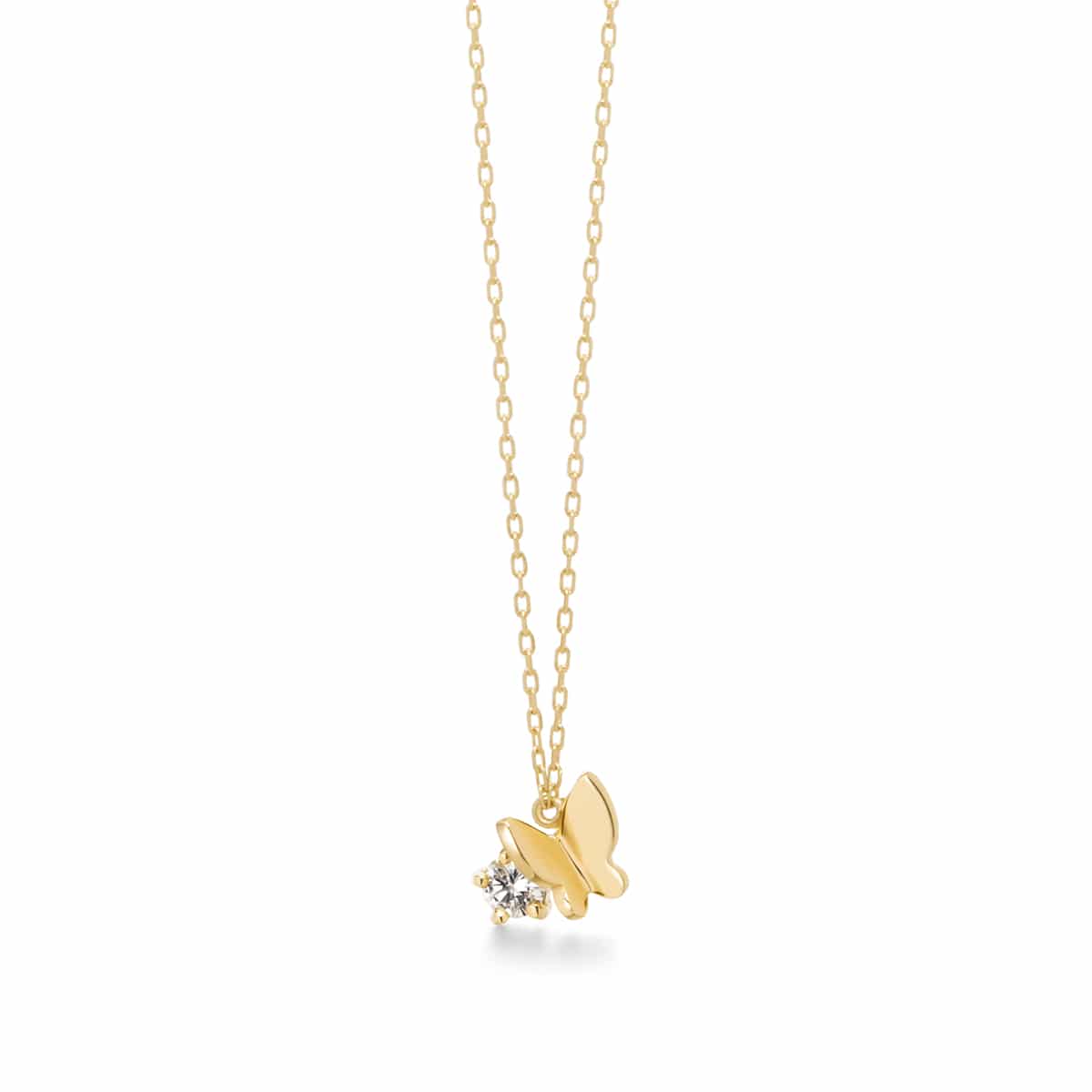 papillon brillant petit necklace (diamond)