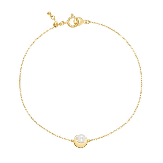crescent pearl bracelet
