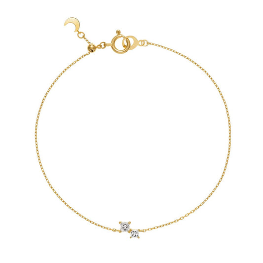 lune carrée duo bracelet