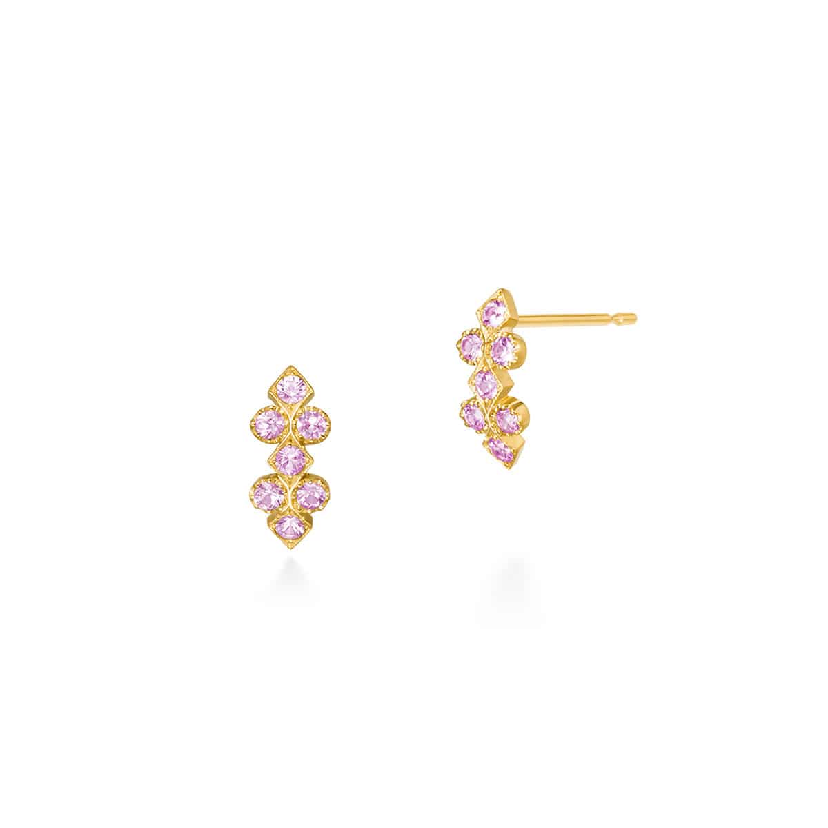 florente earrings (pink sapphire)