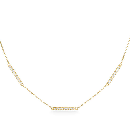 tina line station necklace