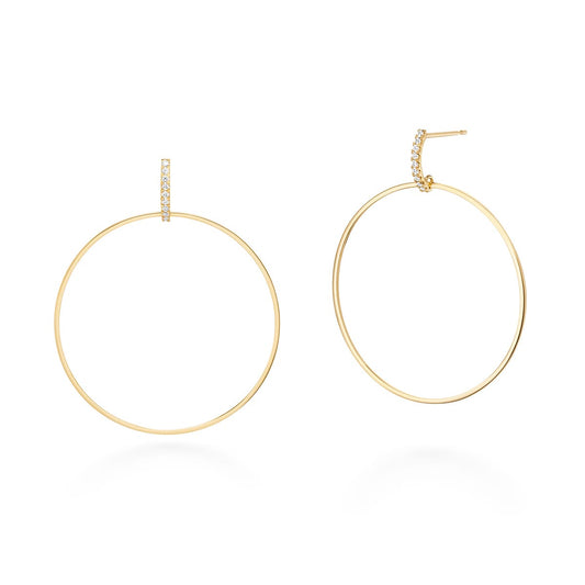 tina hoop sway earrings