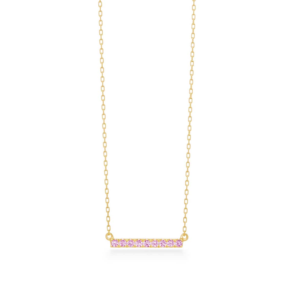 tina short necklace (pink sapphire)