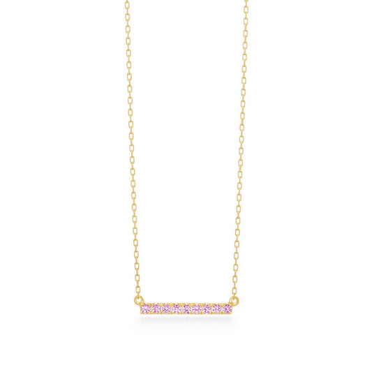 tina short necklace (pink sapphire)