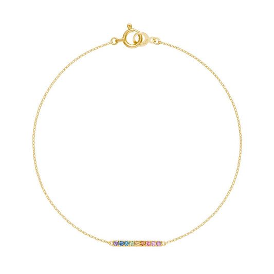 tina chain bracelet (rainbow)