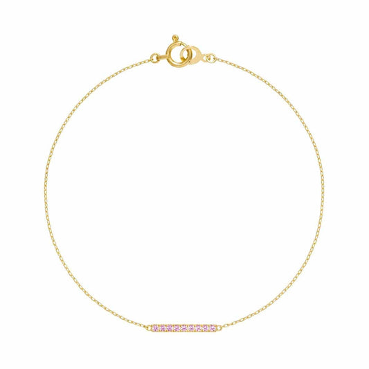 tina chain bracelet (pink sapphire)