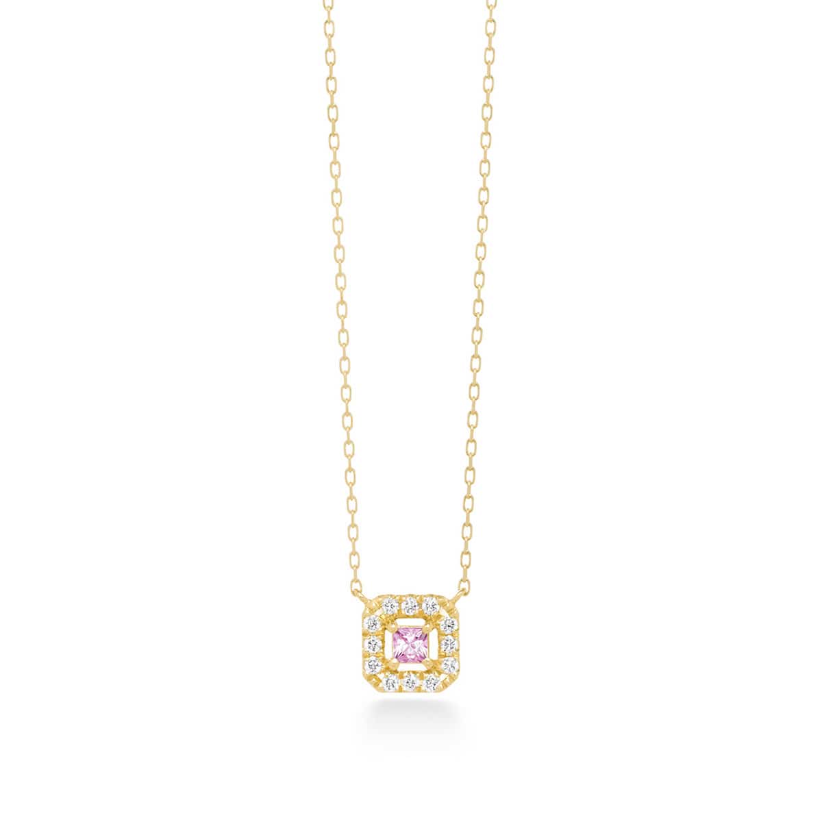 tina coffret necklace (pink sapphire)