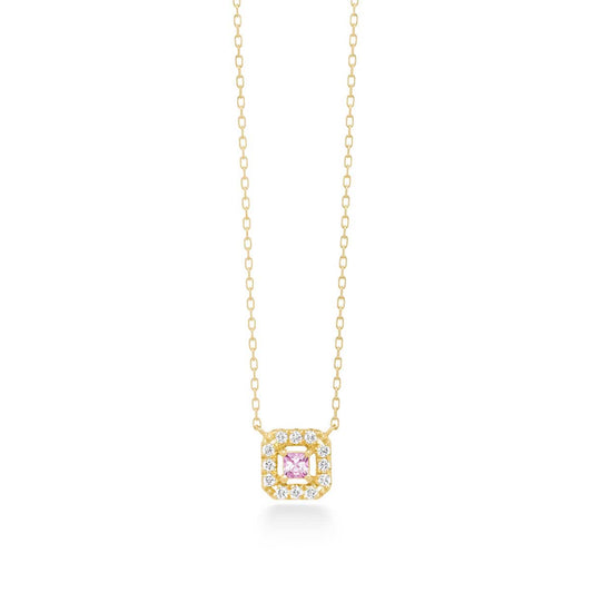 tina coffret necklace (pink sapphire)