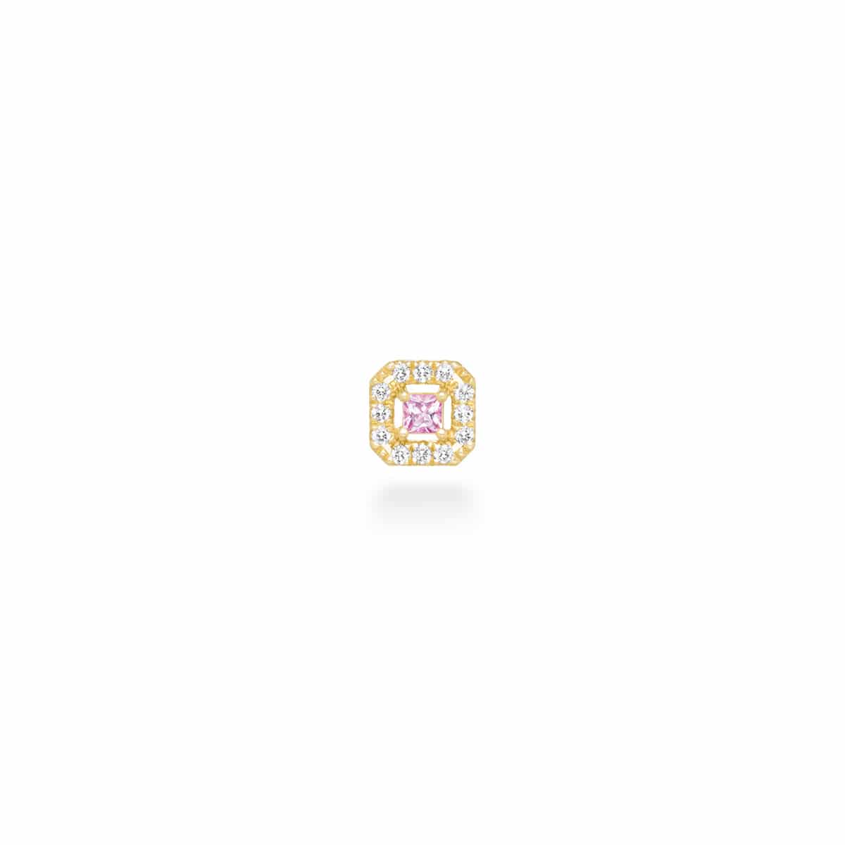 アーカー　ティナコフレピンクサファイアピアス ティナコフレ（ピンクサファイア） ピアス – AHKAH