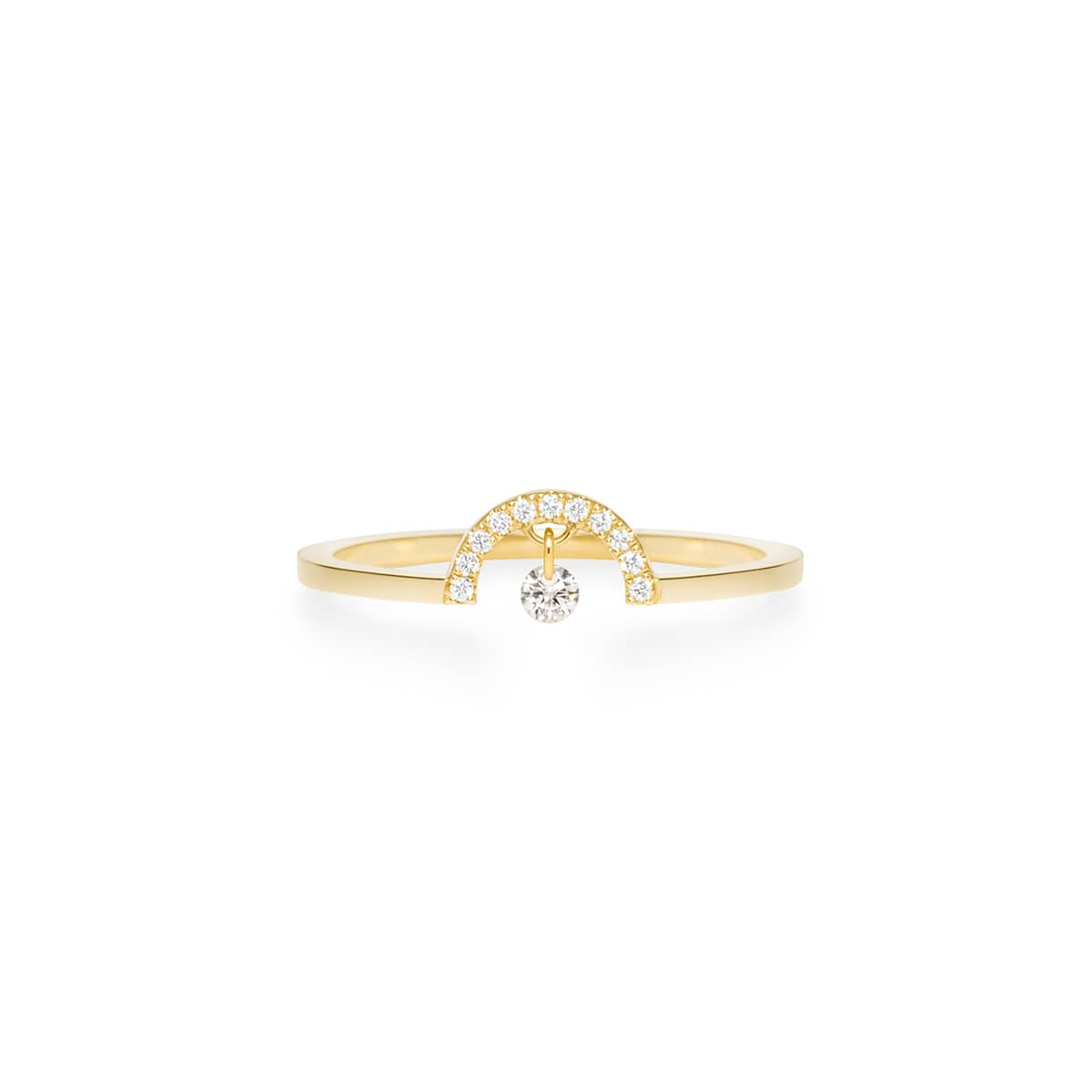 bindu arch diamond ring