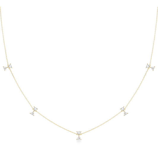 cerf-volant multi color station necklace