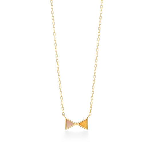 cerf-volant color necklace (pink & orange)