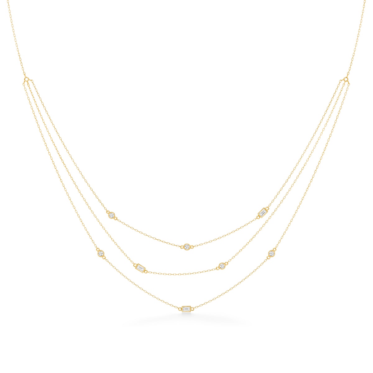 nudity grand layered necklace