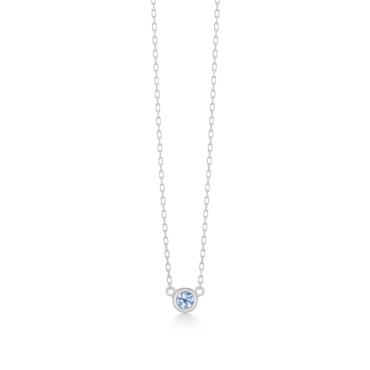 nudity color necklace (blue sapphire)