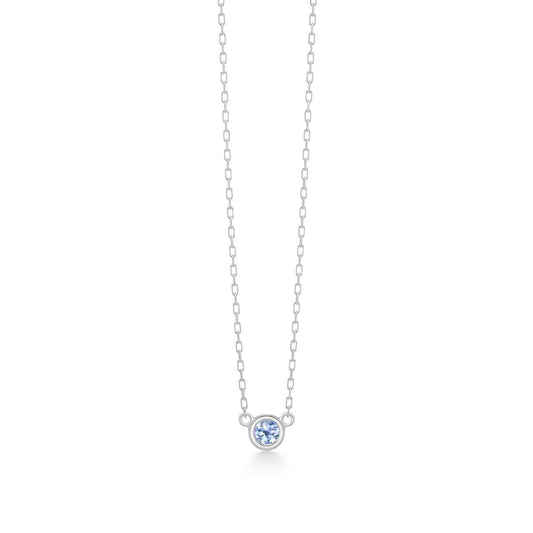 nudity color necklace (blue sapphire)