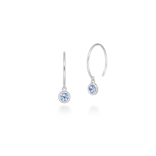 nudity color earring (blue sapphire)