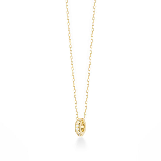 ruche rouler diamond necklace