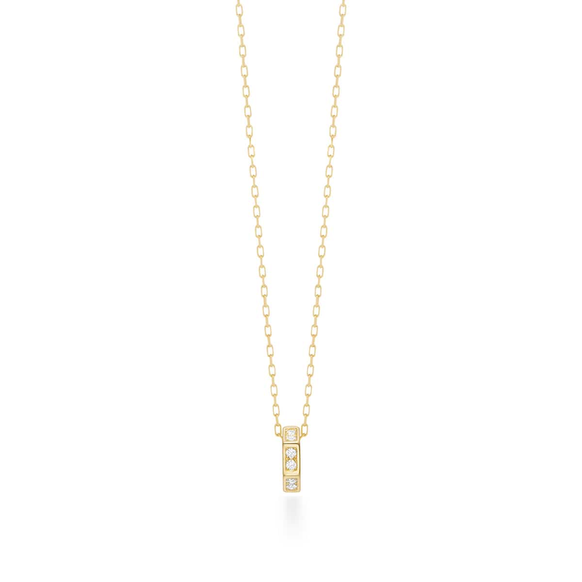 ruche rouler diamond necklace